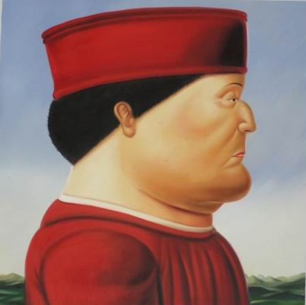 store falso d'autore Federico da Montefeltro - Max Quality di Fernando Botero